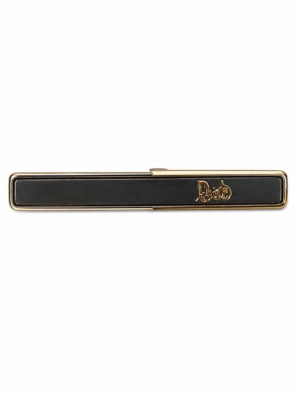 Celine Carriage Logo Tie Bar Gold Tone Silver Tone Vintage Tie Clip